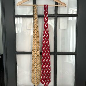 Vintage Brooks Brothers circus theme elephant seal silk ties 🌿